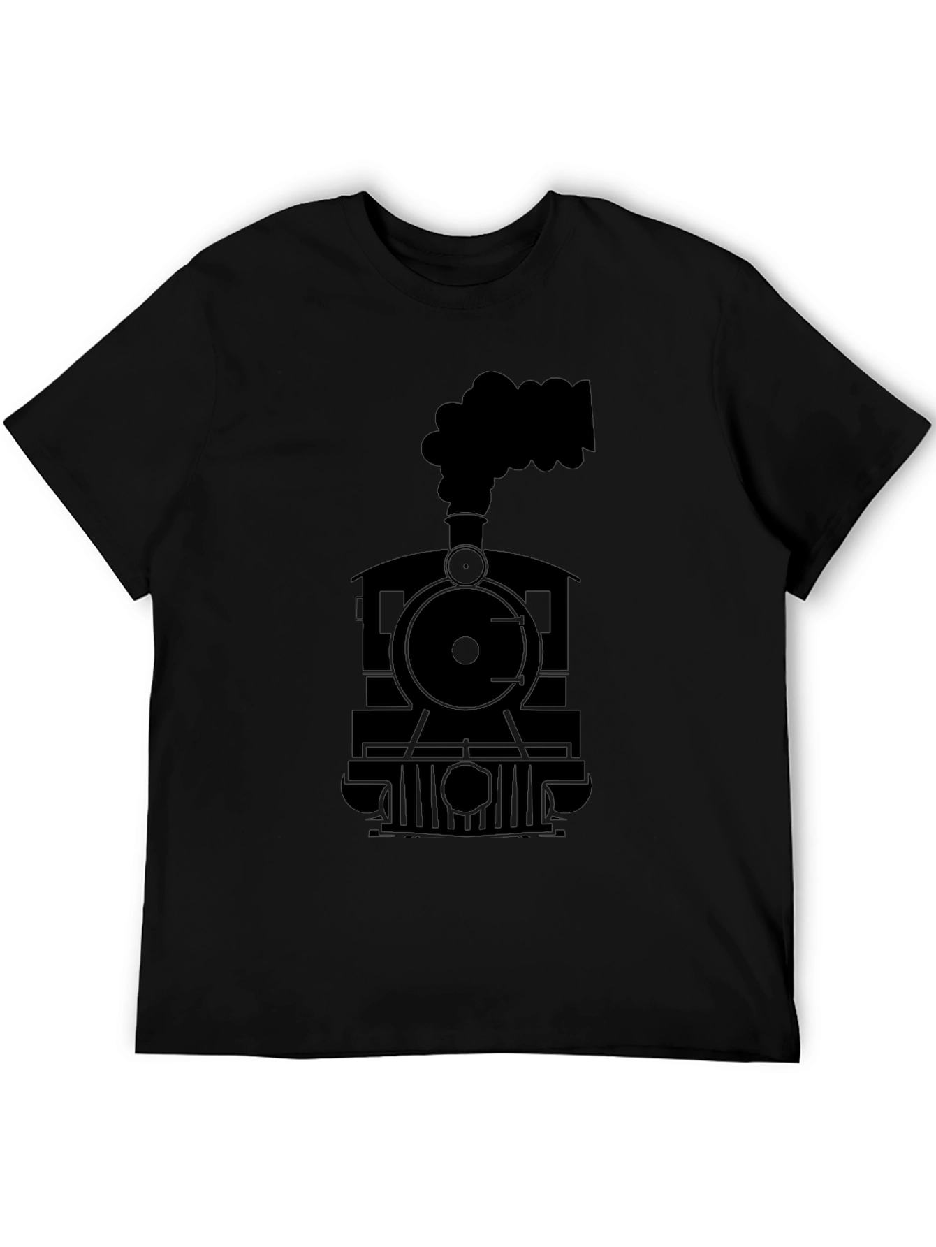 Steam Train Graphic Tee - Classic Locomotive Design