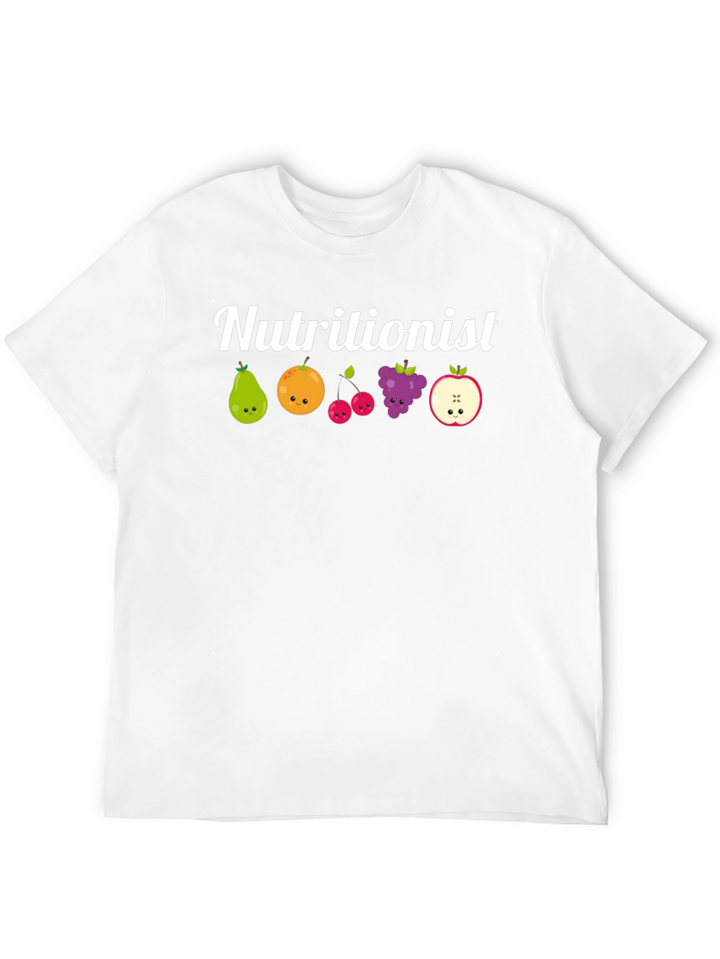 Nutritionist Fruit Graphic Black T-Shirt