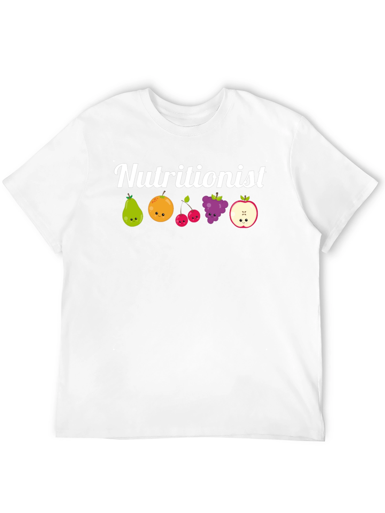 Nutritionist Fruit Graphic Black T-Shirt