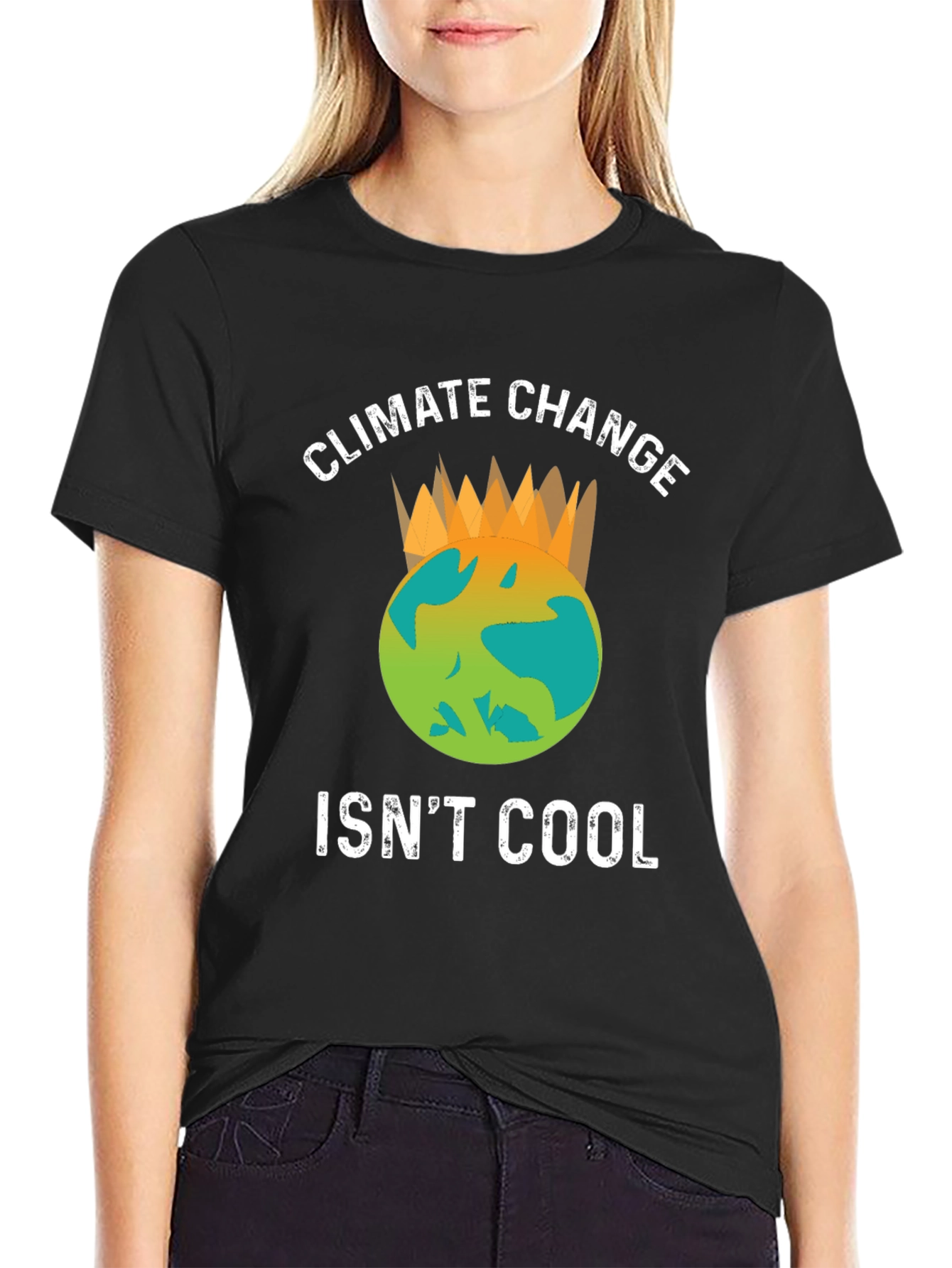 Climate Change Isnt Cool Graphic T-Shirt