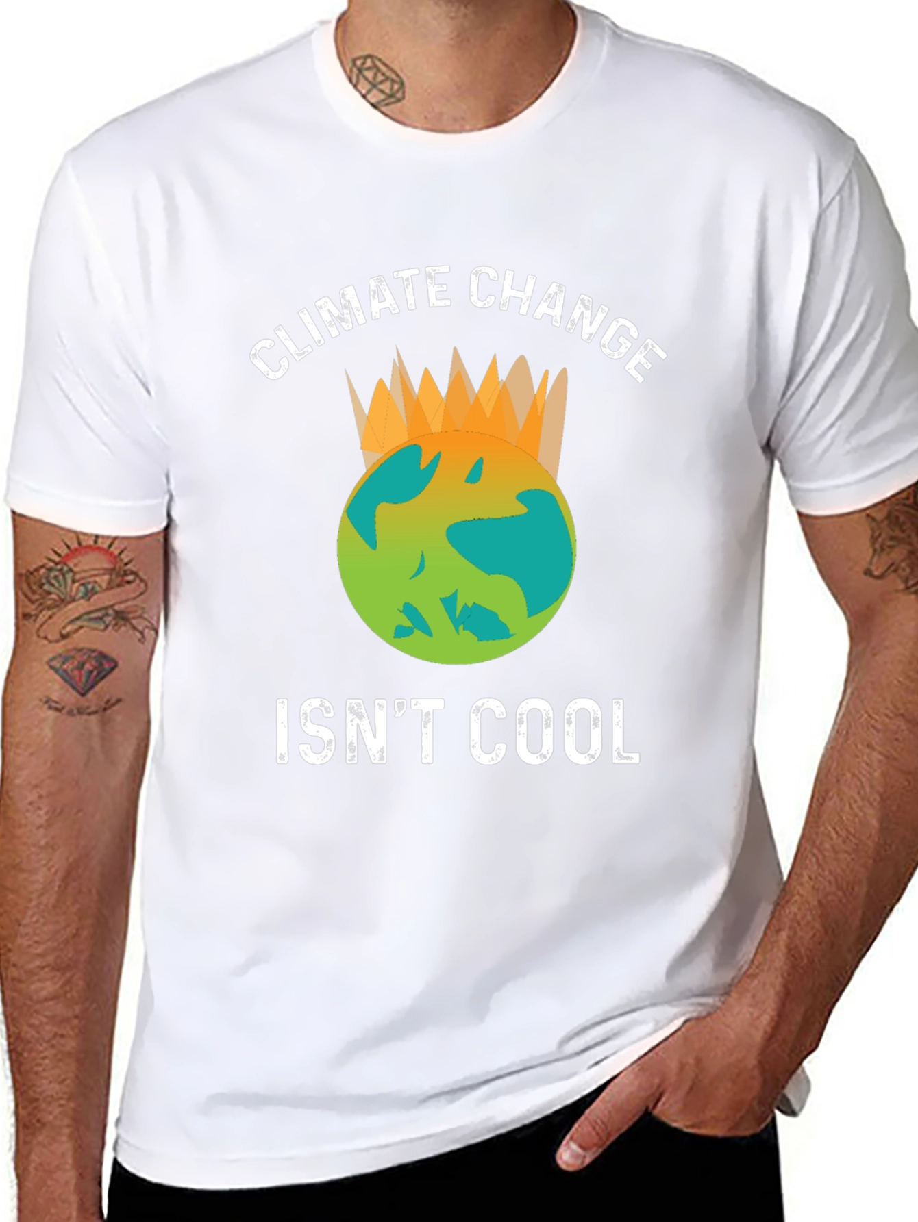 Climate Change Isnt Cool Graphic T-Shirt