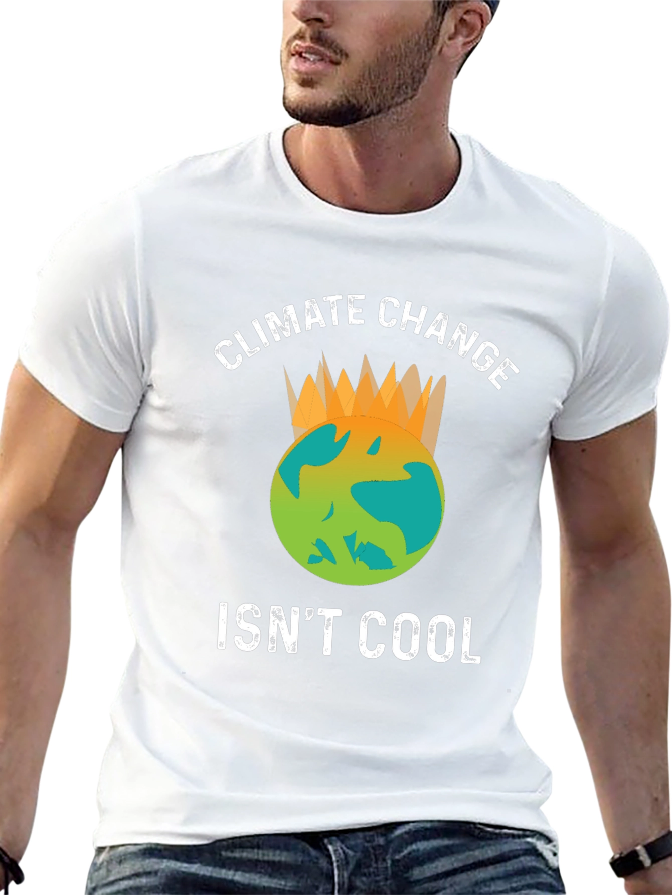 Climate Change Isnt Cool Graphic T-Shirt