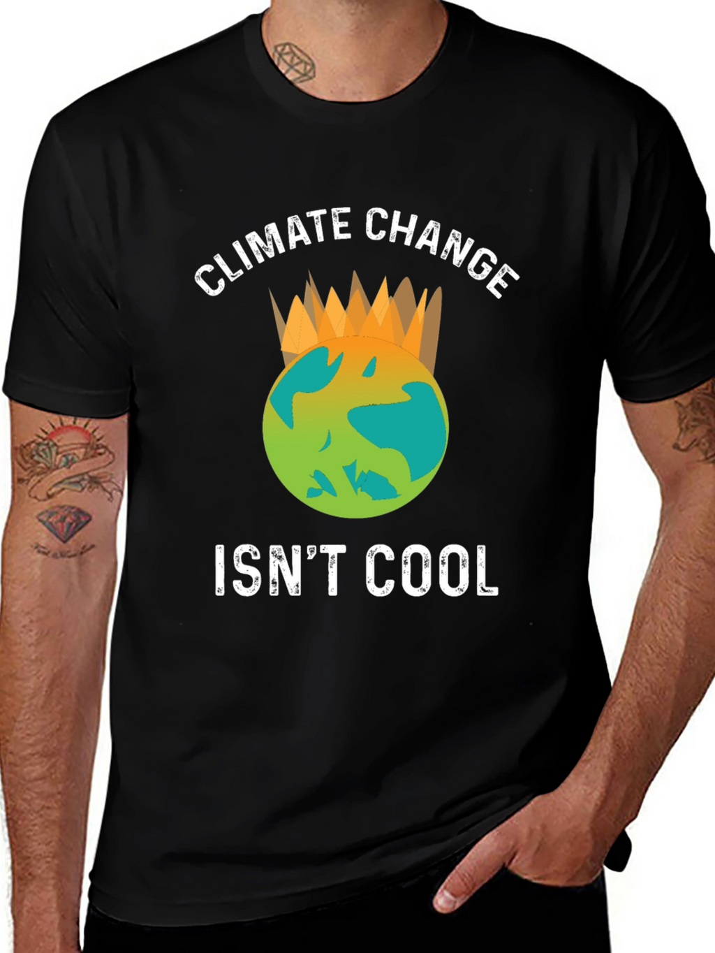 Climate Change Isnt Cool Graphic T-Shirt