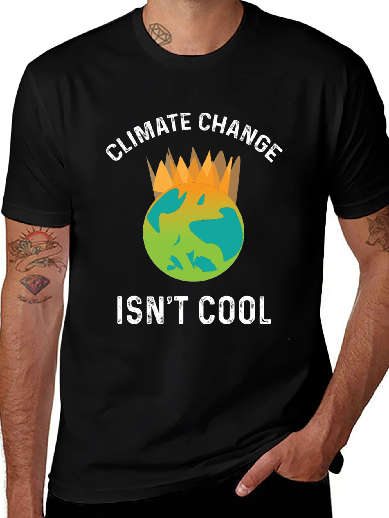 Climate Change Isnt Cool Graphic T-Shirt