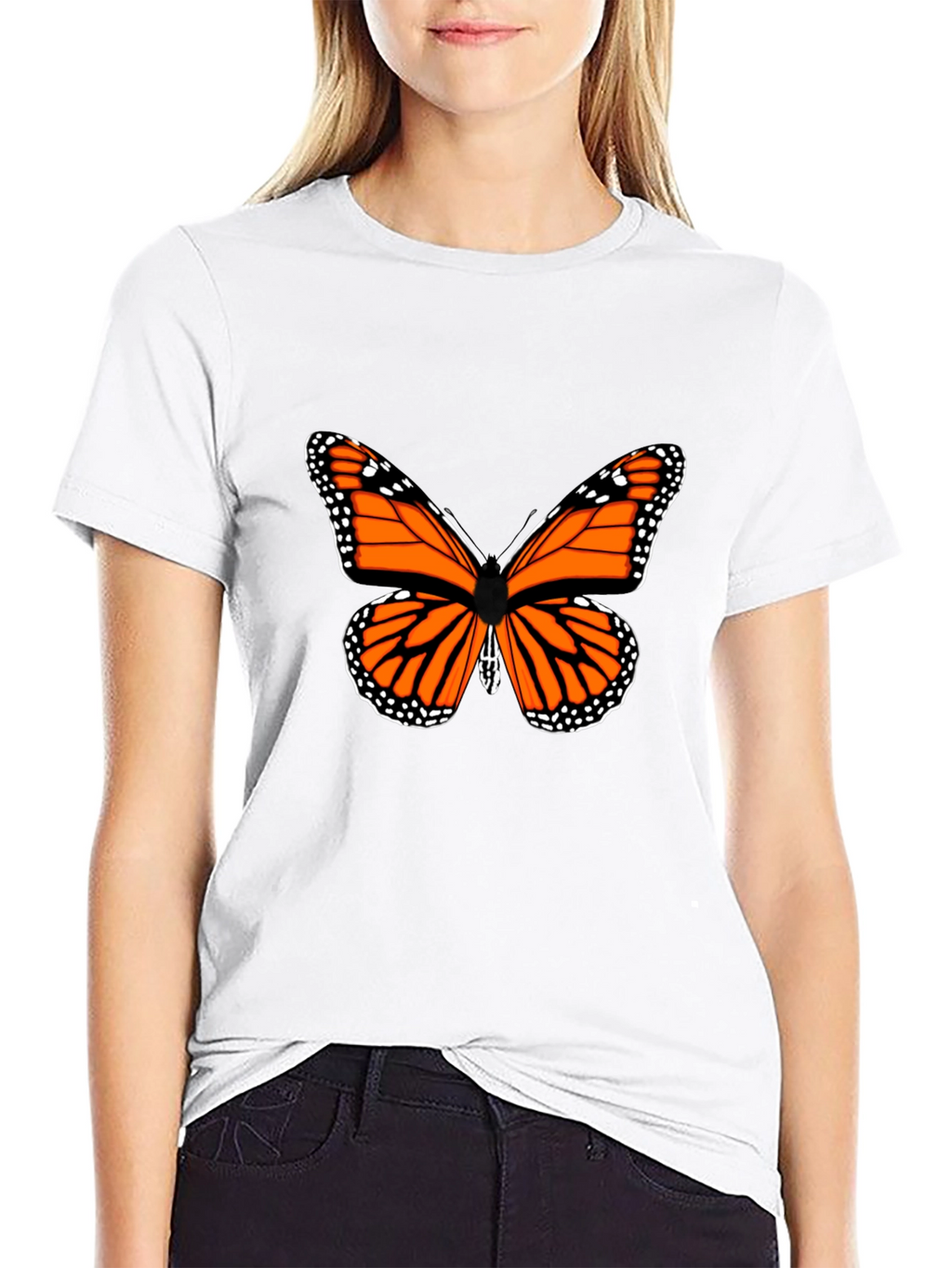 Butterfly Graphic T-Shirt - Black
