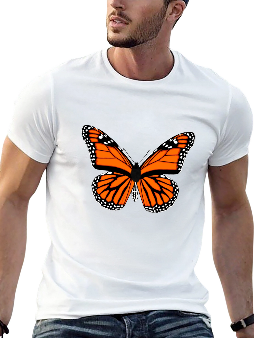 Butterfly Graphic T-Shirt - Black