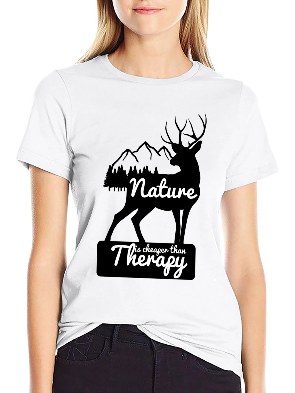 Nature is Cheaper Than Therapy Graphic T-Shirt