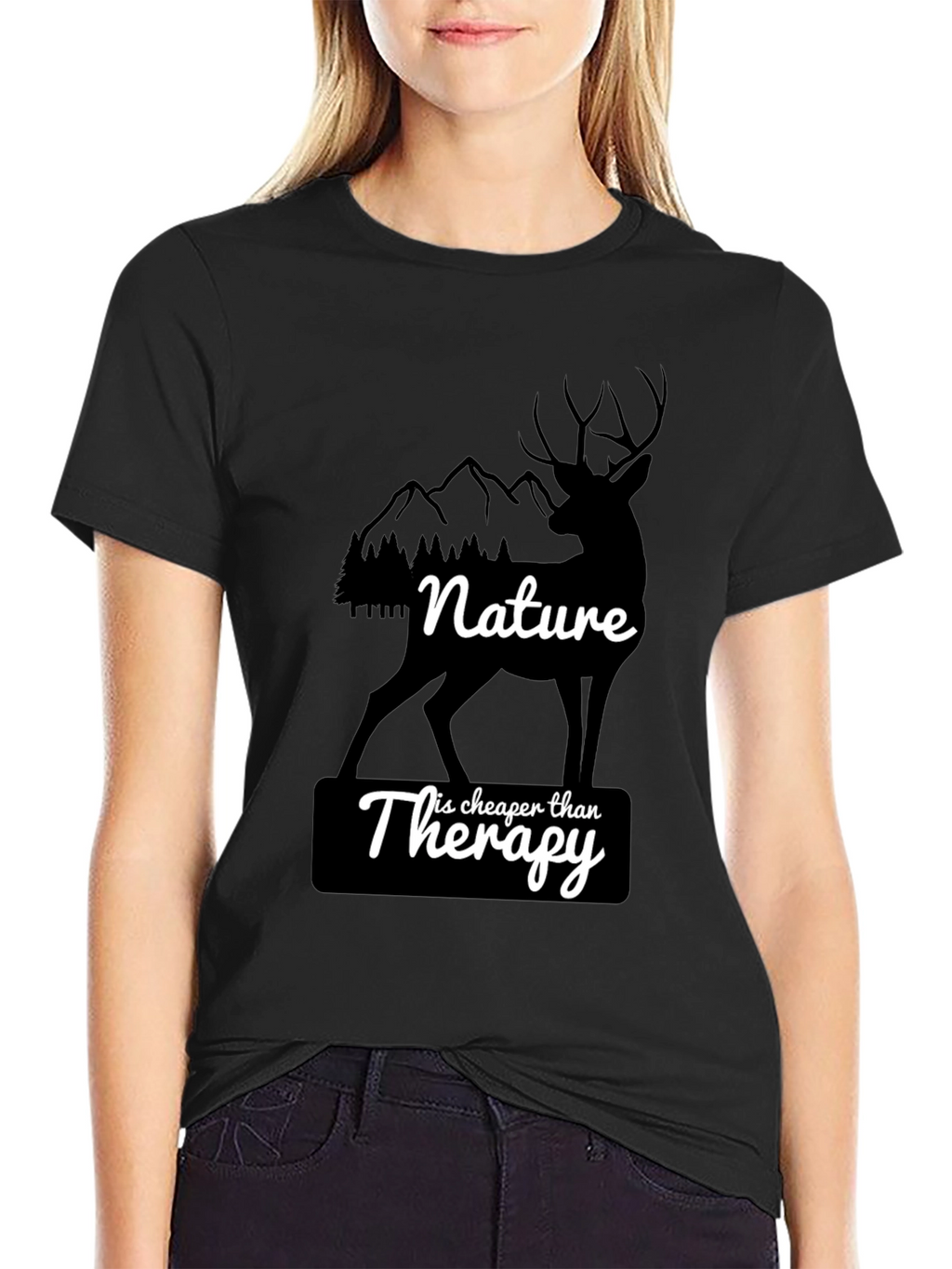 Nature is Cheaper Than Therapy Graphic T-Shirt