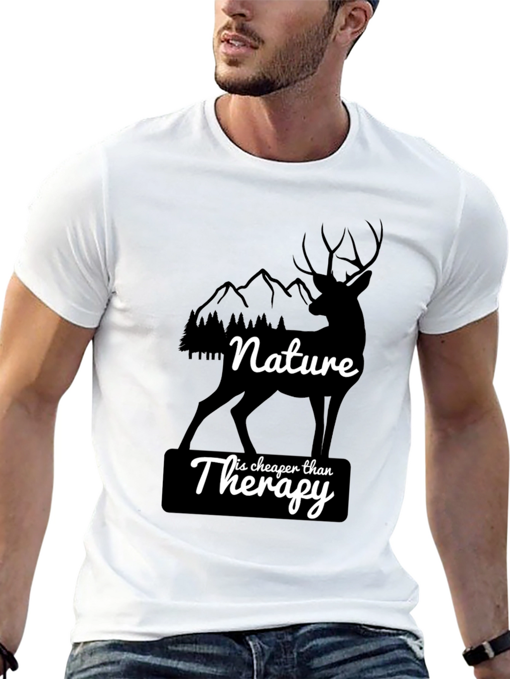 Nature is Cheaper Than Therapy Graphic T-Shirt