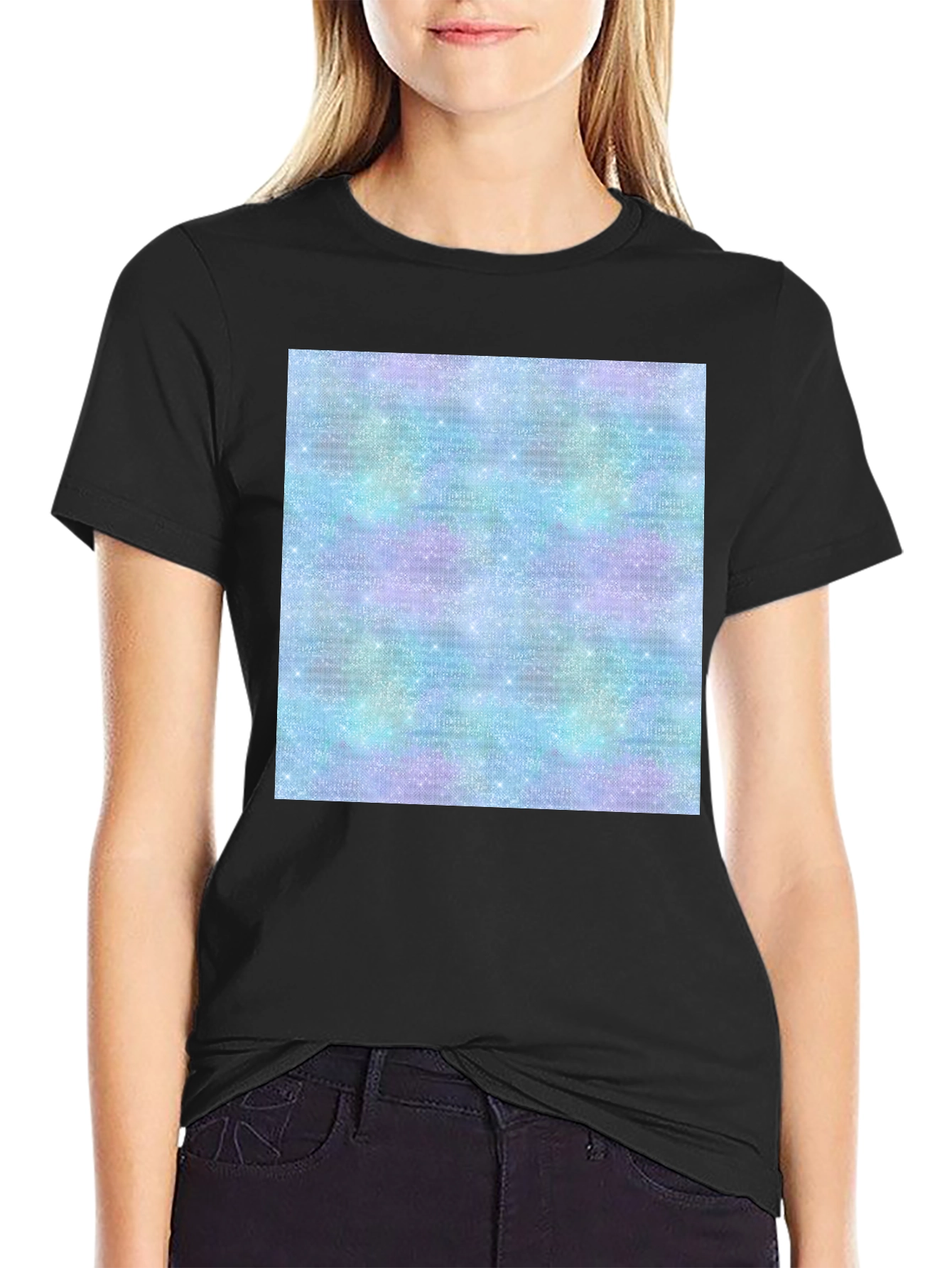 Galaxy Sparkle Tee - Trendy Print