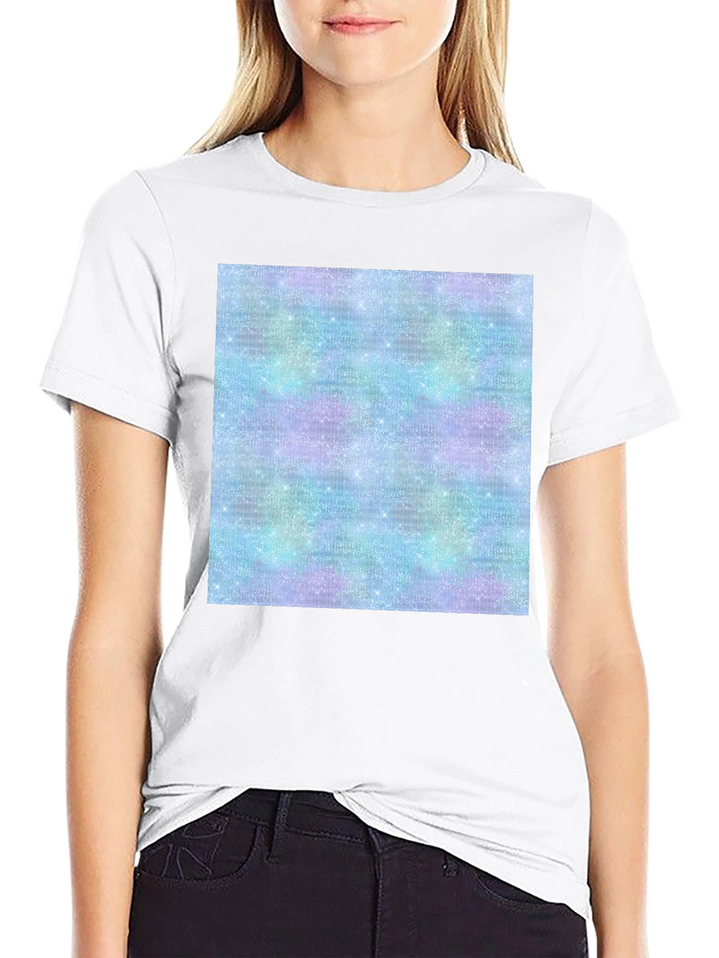 Galaxy Sparkle Tee - Trendy Print