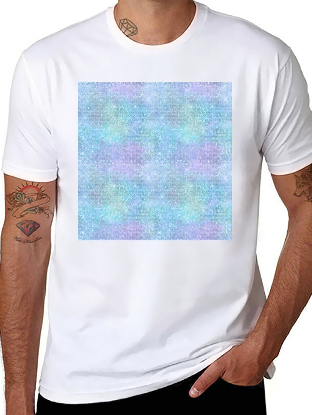 Galaxy Sparkle Tee - Trendy Print