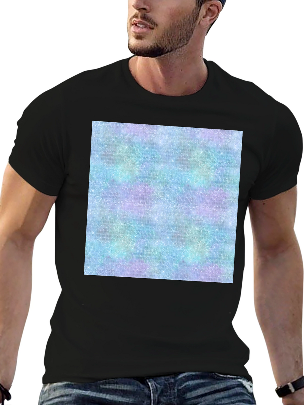 Galaxy Sparkle Tee - Trendy Print
