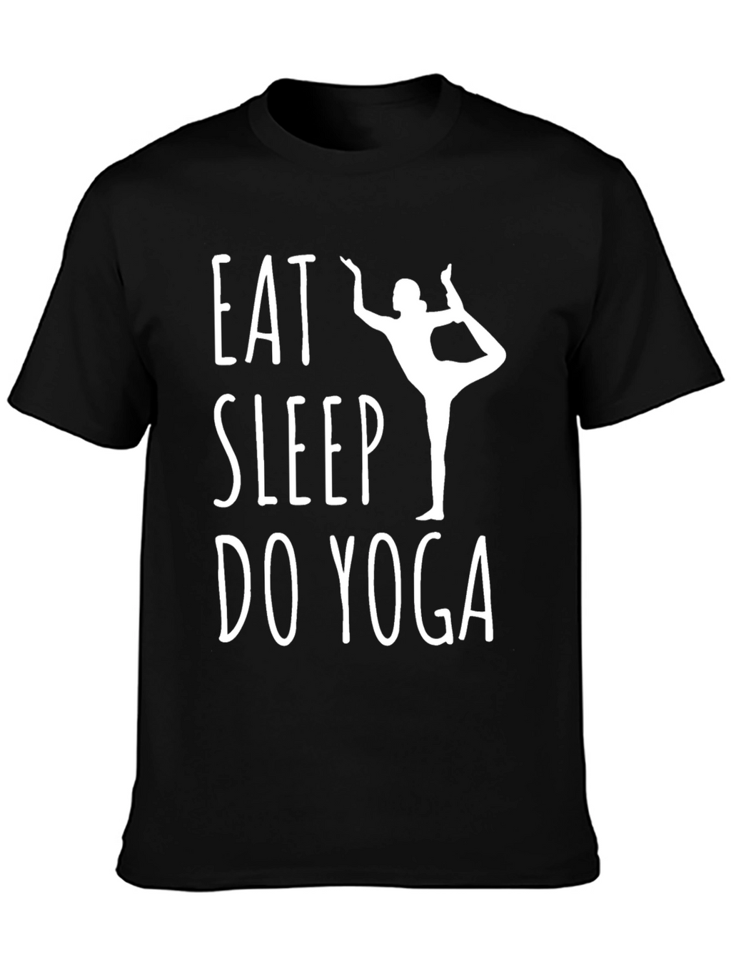 Eat Sleep Do Yoga Black T-Shirt