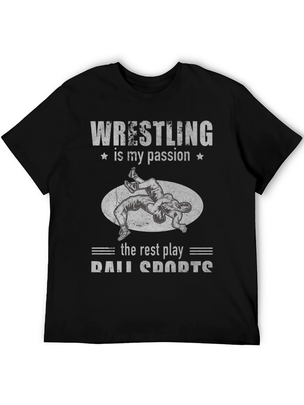 Wrestling is My Passion Black T-Shirt