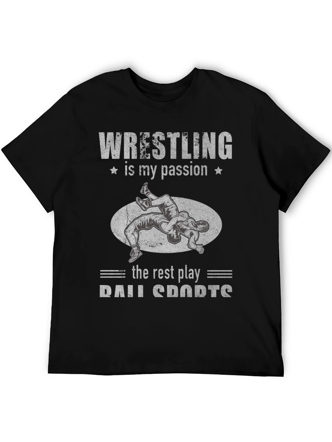Wrestling is My Passion Black T-Shirt