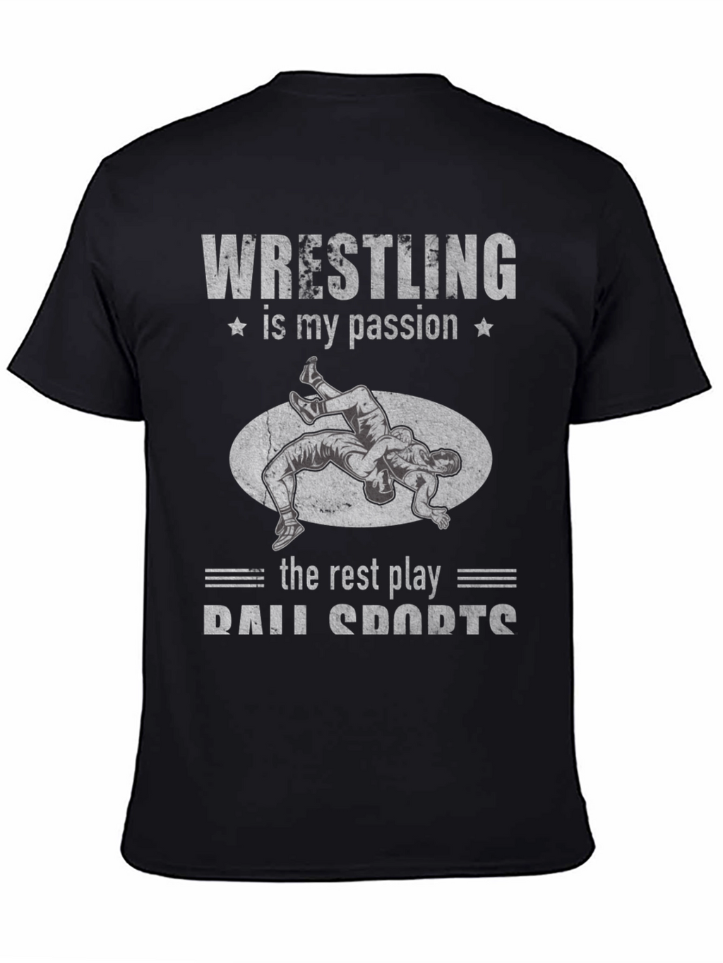 Wrestling is My Passion Black T-Shirt