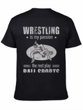 Wrestling is My Passion Black T-Shirt