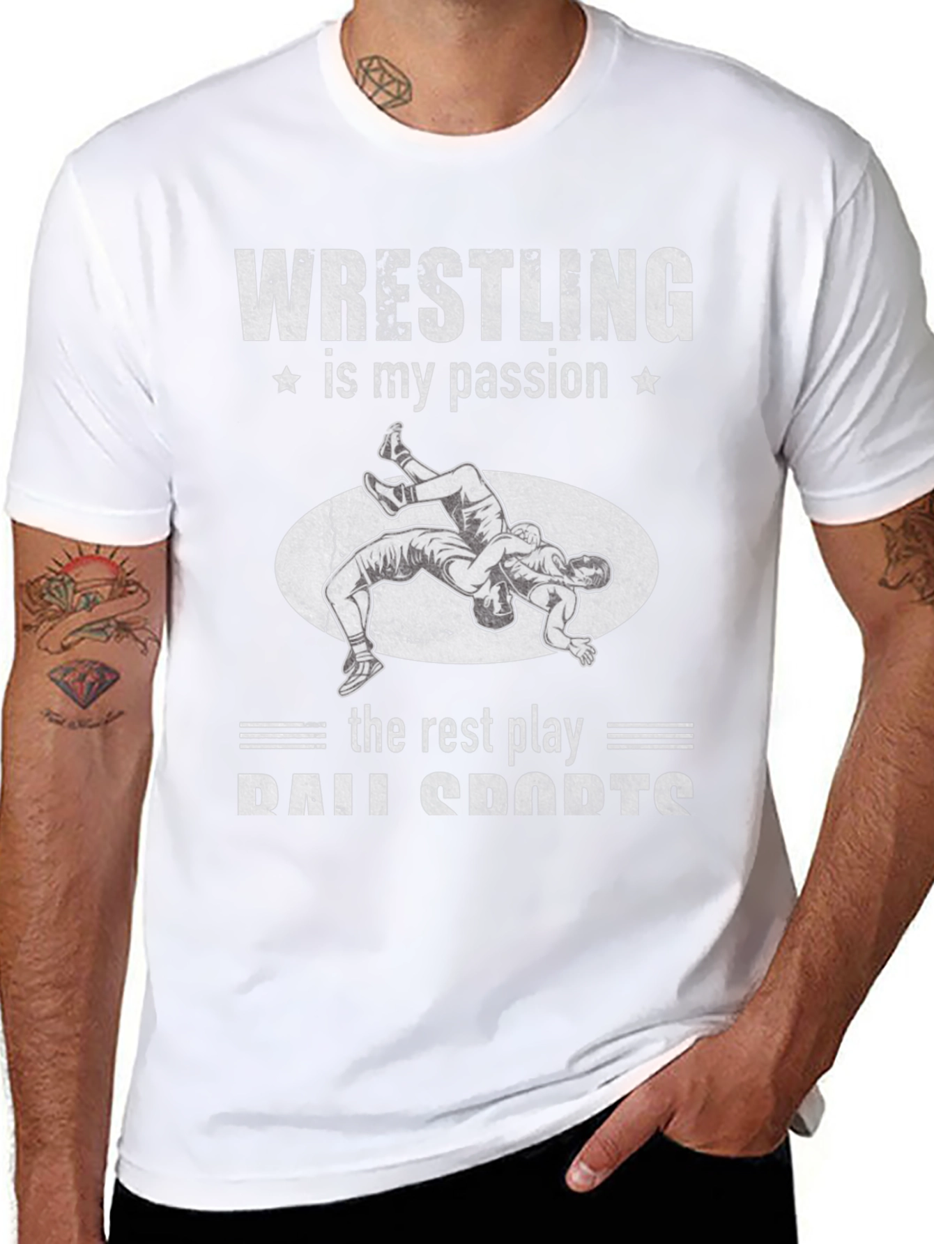 Wrestling is My Passion Black T-Shirt