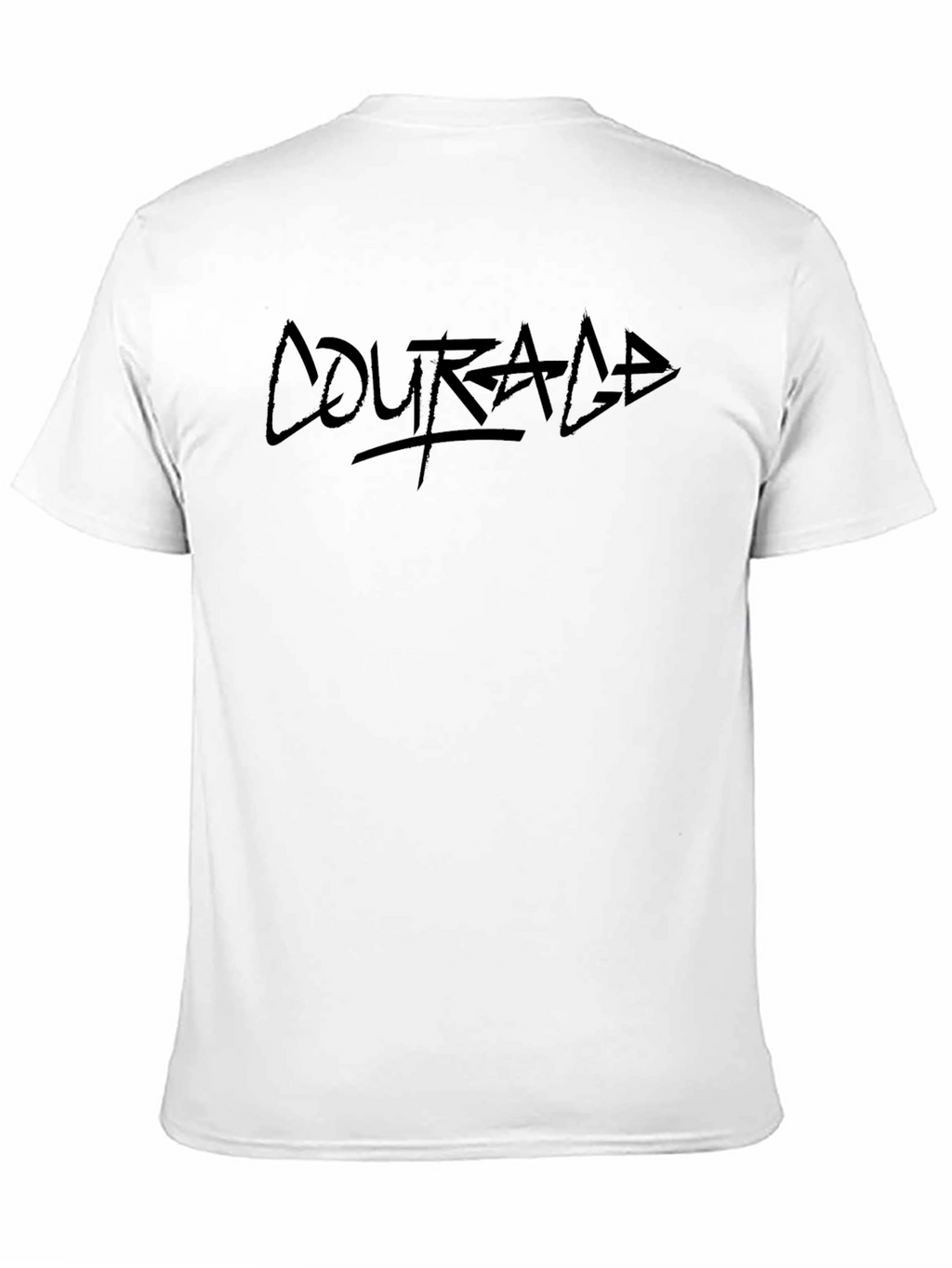 Courage Black Graphic Tee - Premium Quality