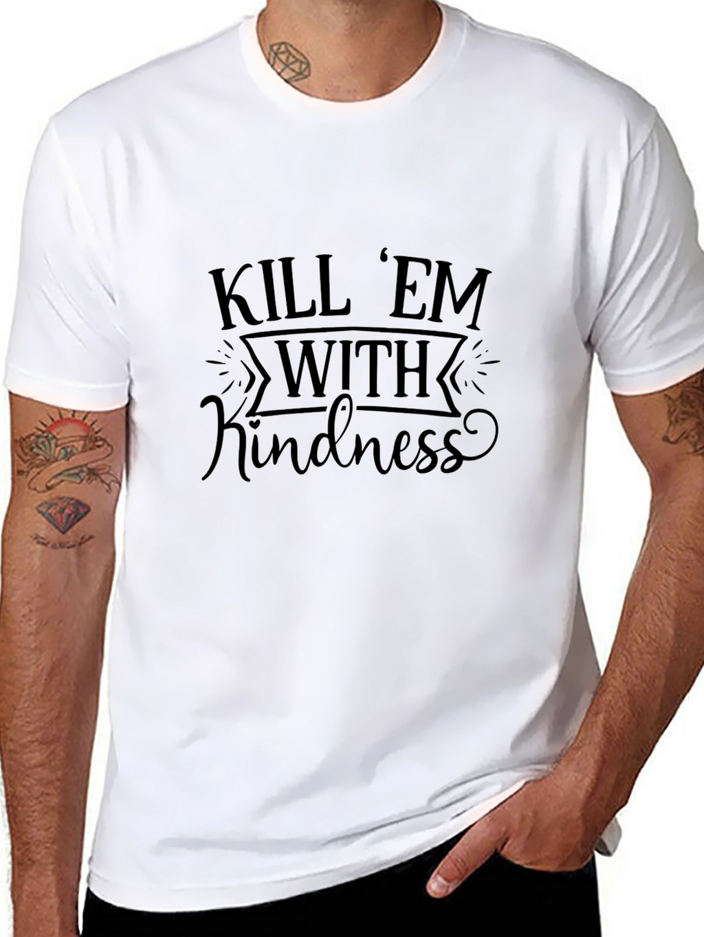 Kill Em With Kindness Graphic T-Shirt