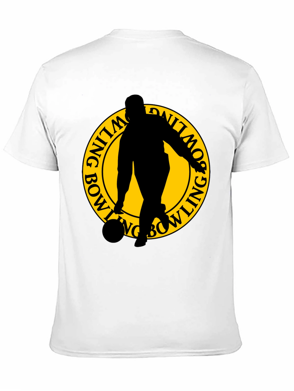 Bowling Silhouette Graphic T-Shirt