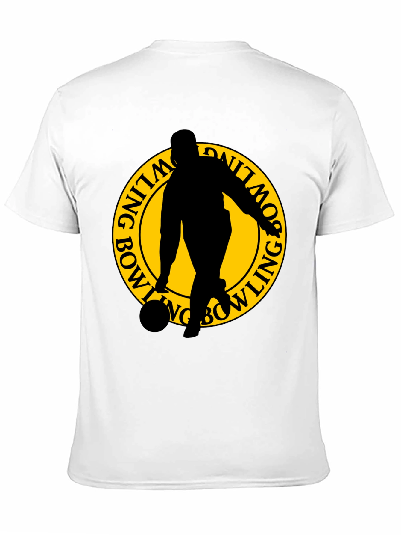 Bowling Silhouette Graphic T-Shirt