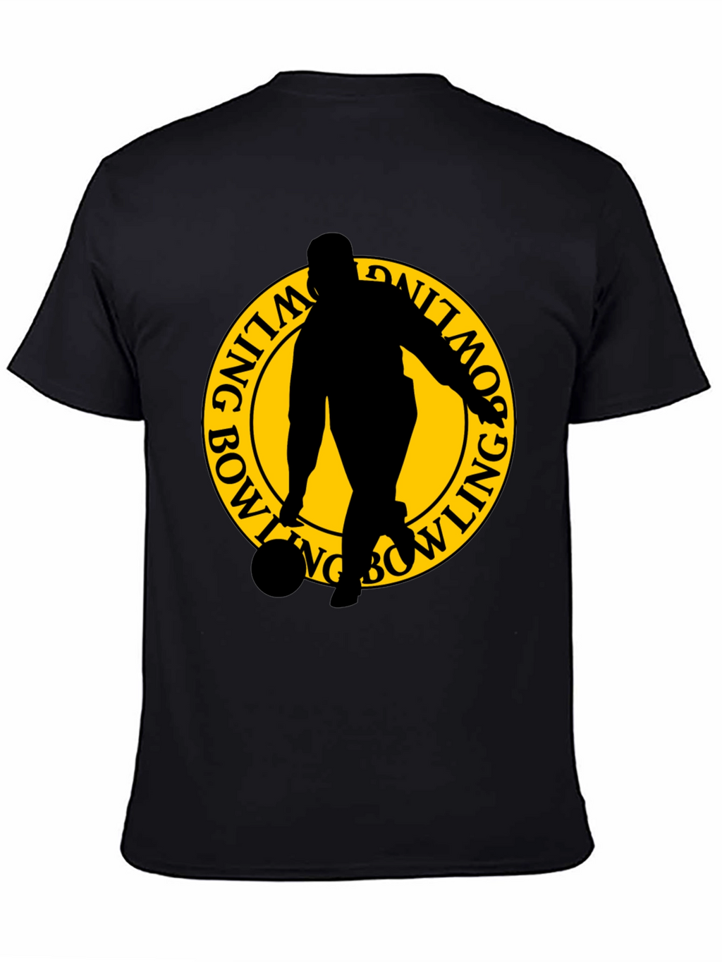 Bowling Silhouette Graphic T-Shirt