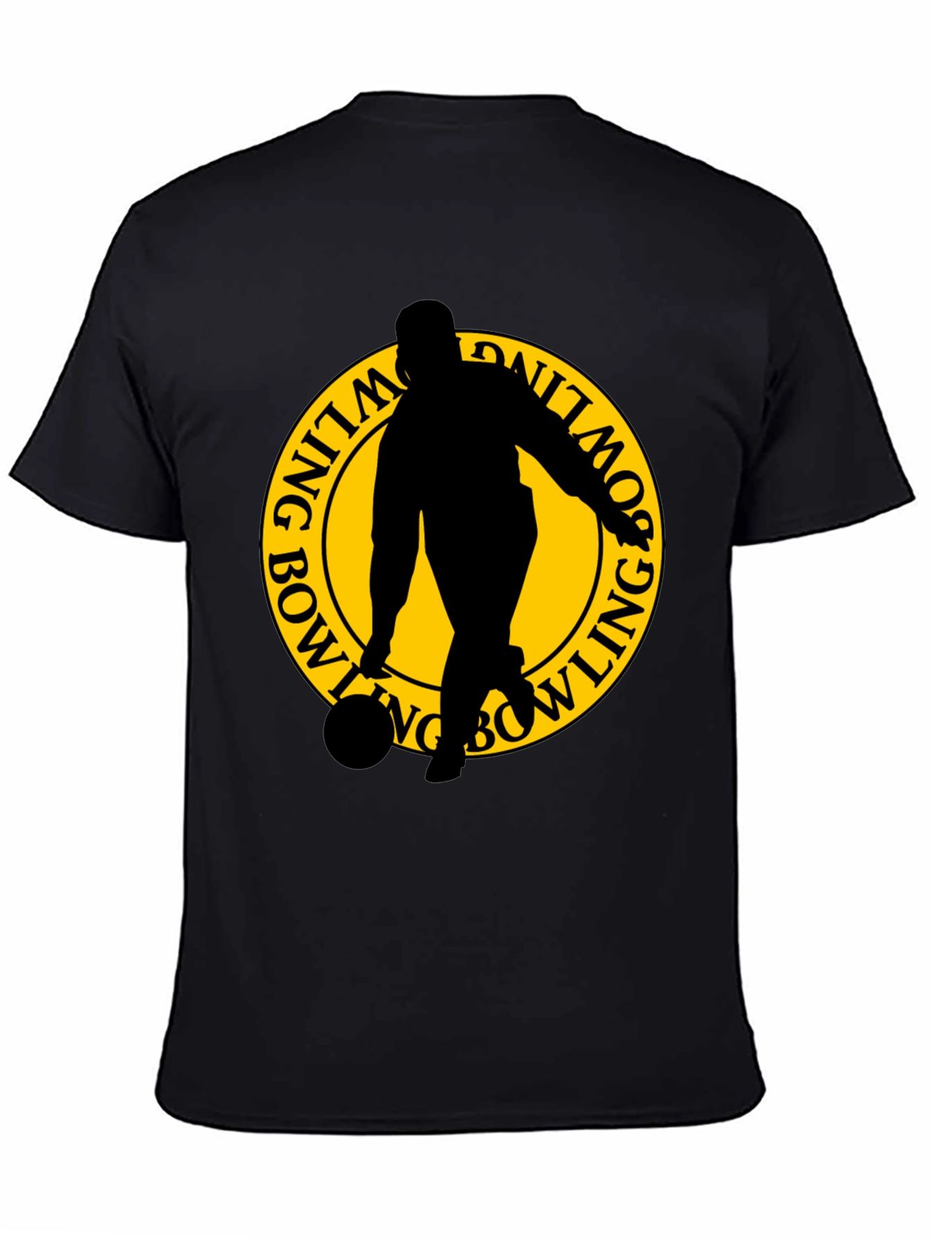 Bowling Silhouette Graphic T-Shirt