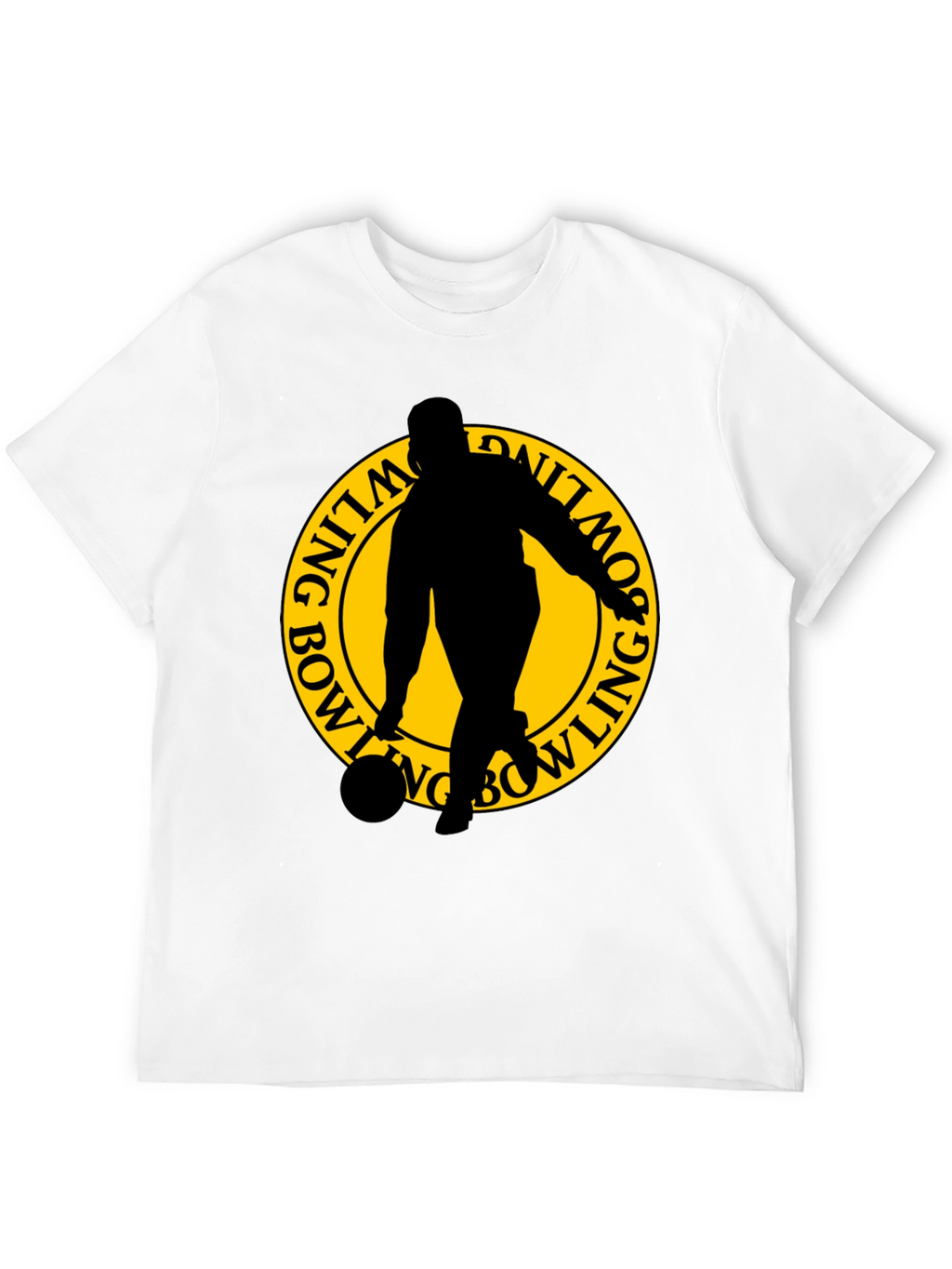 Bowling Silhouette Graphic T-Shirt