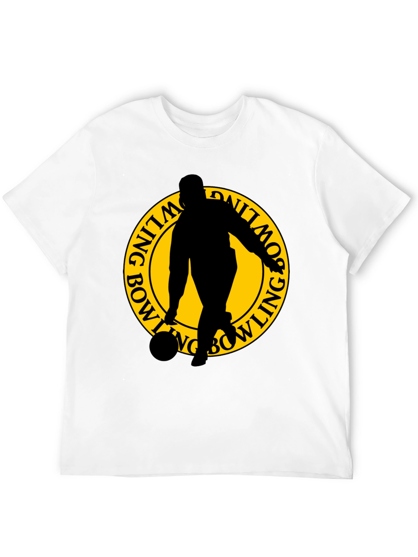Bowling Silhouette Graphic T-Shirt