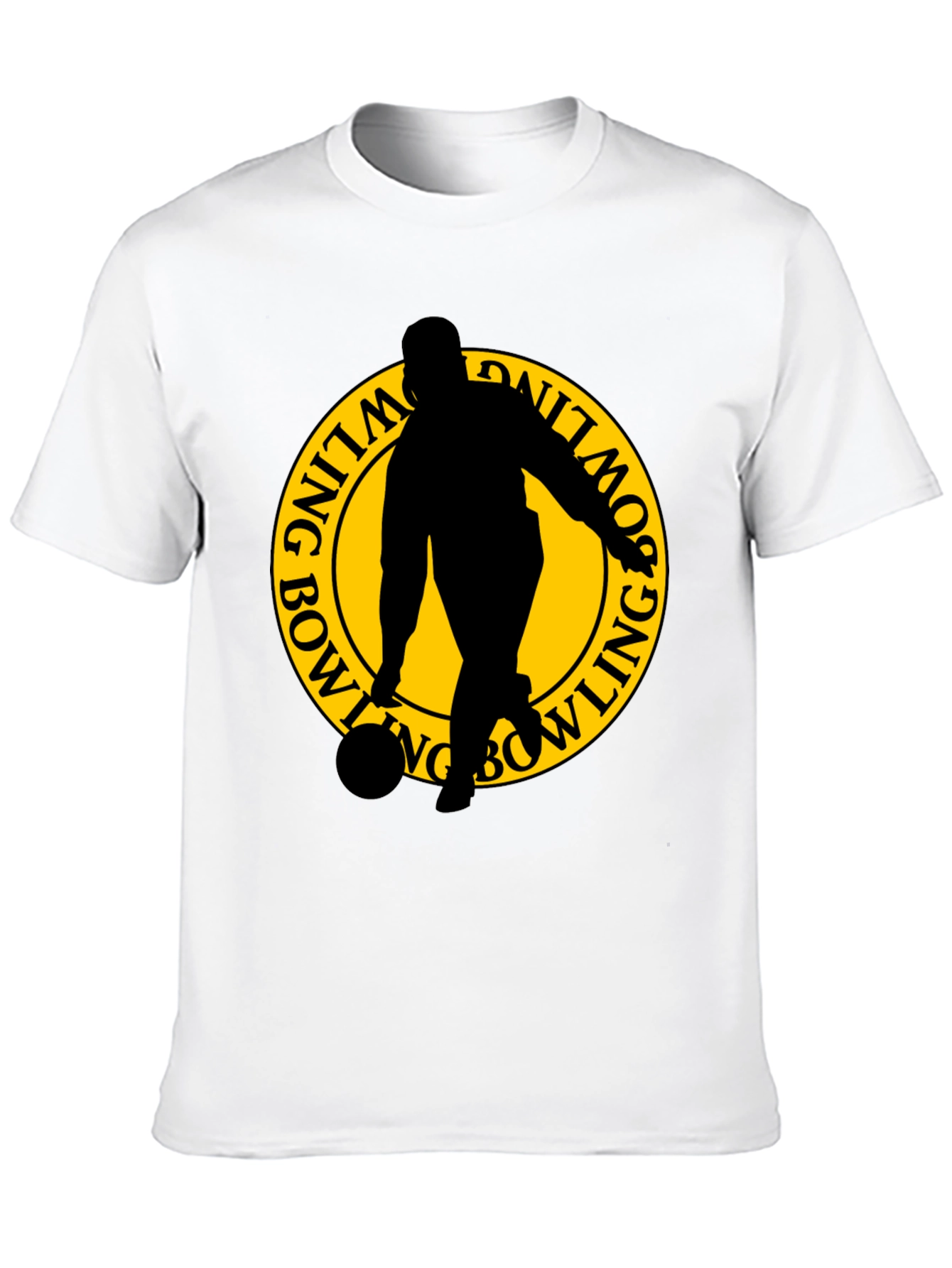 Bowling Silhouette Graphic T-Shirt