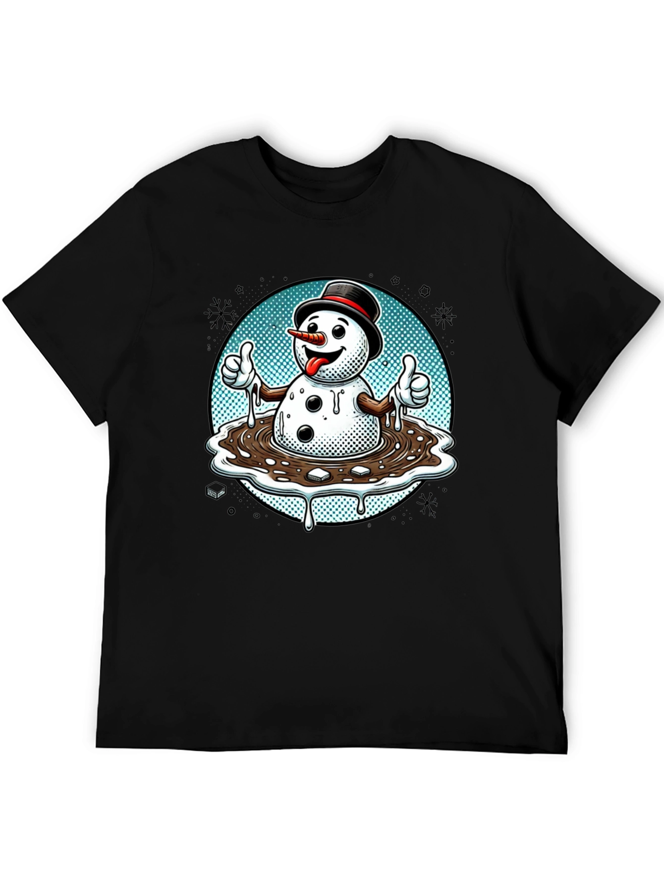 Melting Snowman T-Shirt - Holiday Humor Tee