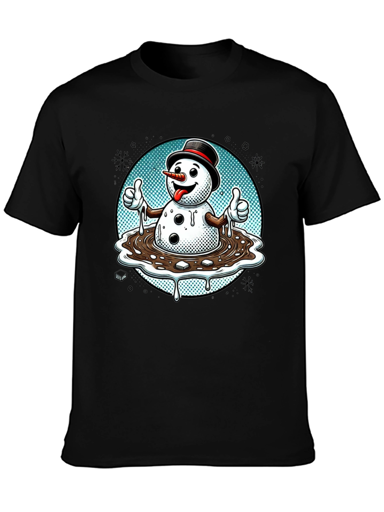 Melting Snowman T-Shirt - Holiday Humor Tee