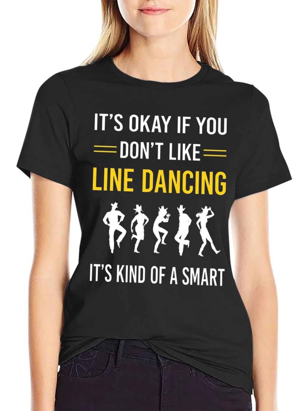 Line Dancing Smart T-Shirt - Novelty Graphic Tee