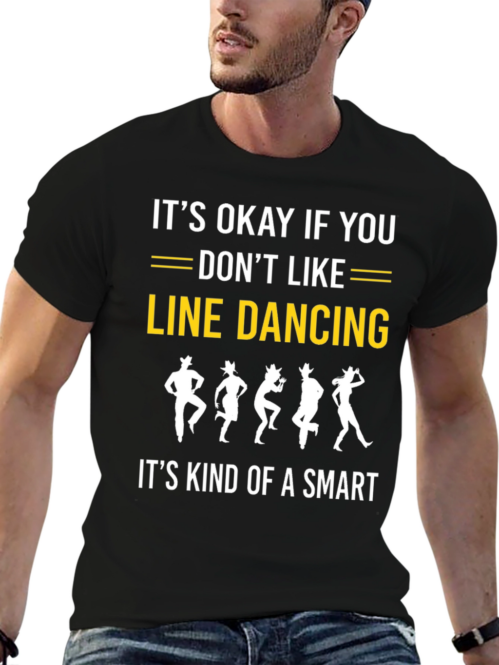 Line Dancing Smart T-Shirt - Novelty Graphic Tee