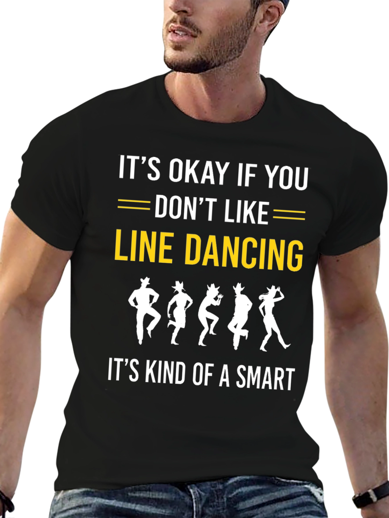 Line Dancing Smart T-Shirt - Novelty Graphic Tee