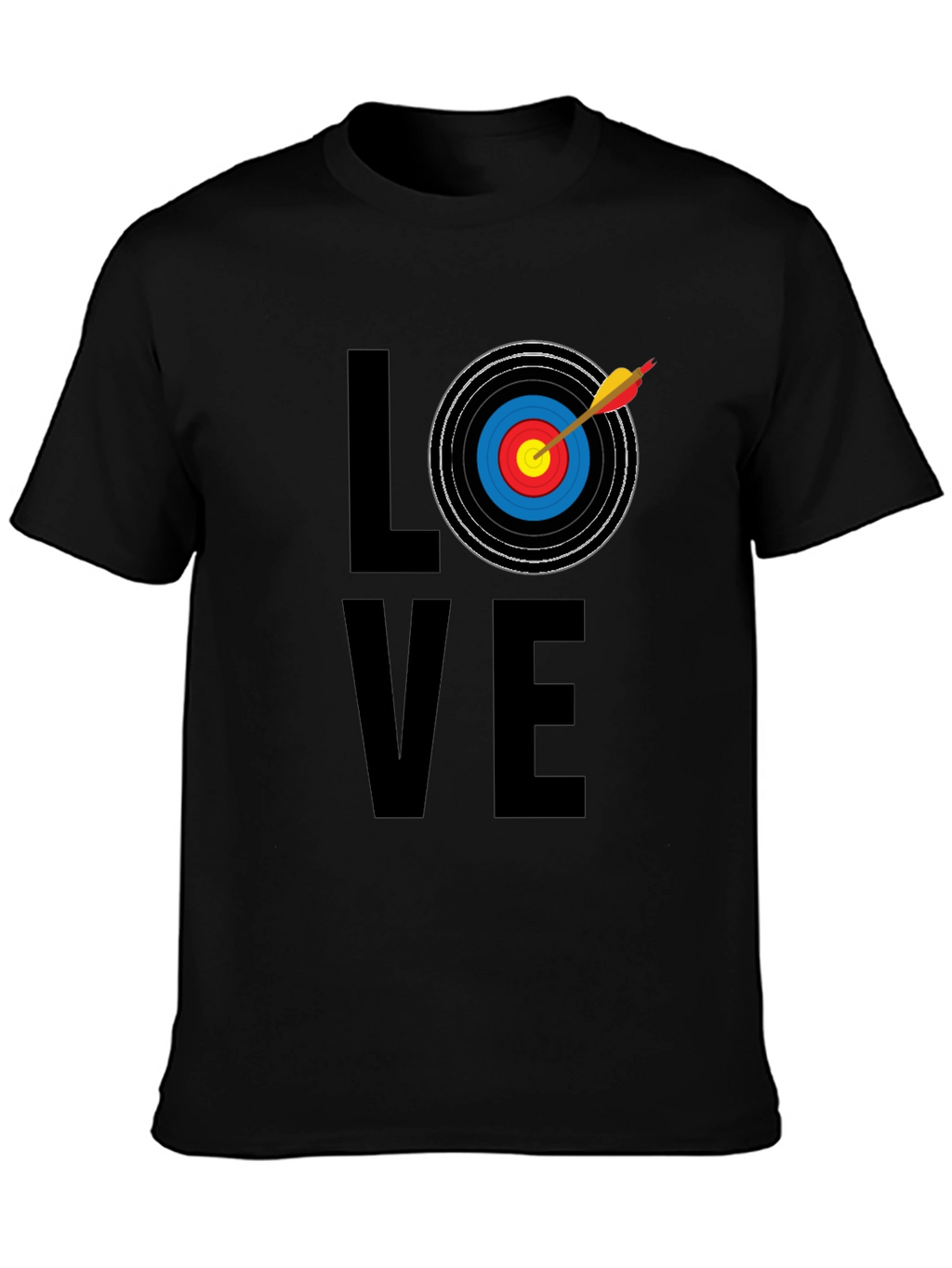 Archery LOVE T-Shirt - Black Graphic Tee