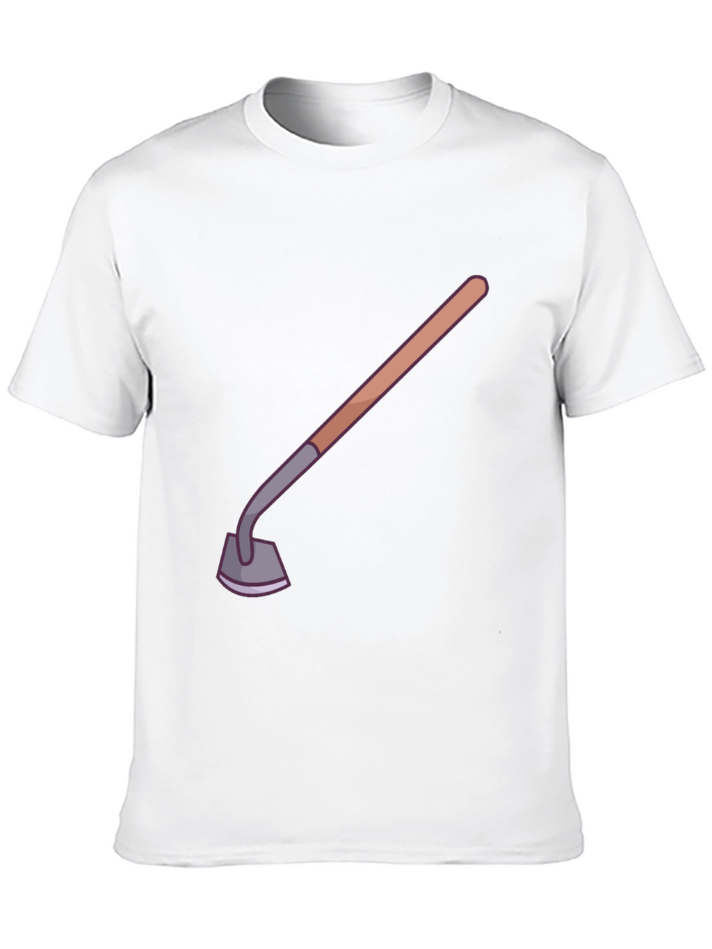 Novelty Gardening Hoe Graphic Tee - Black