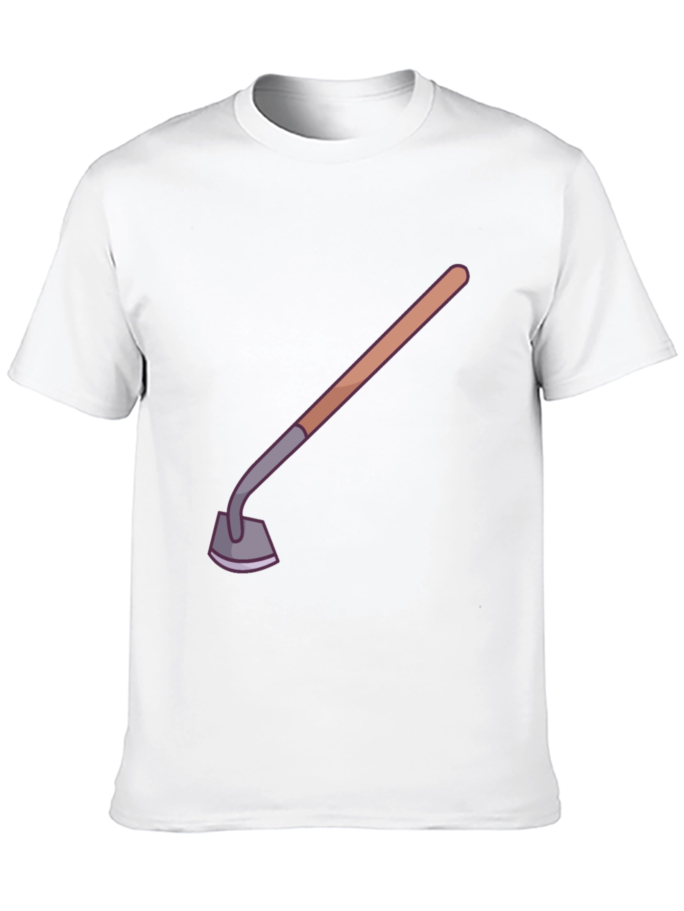 Novelty Gardening Hoe Graphic Tee - Black