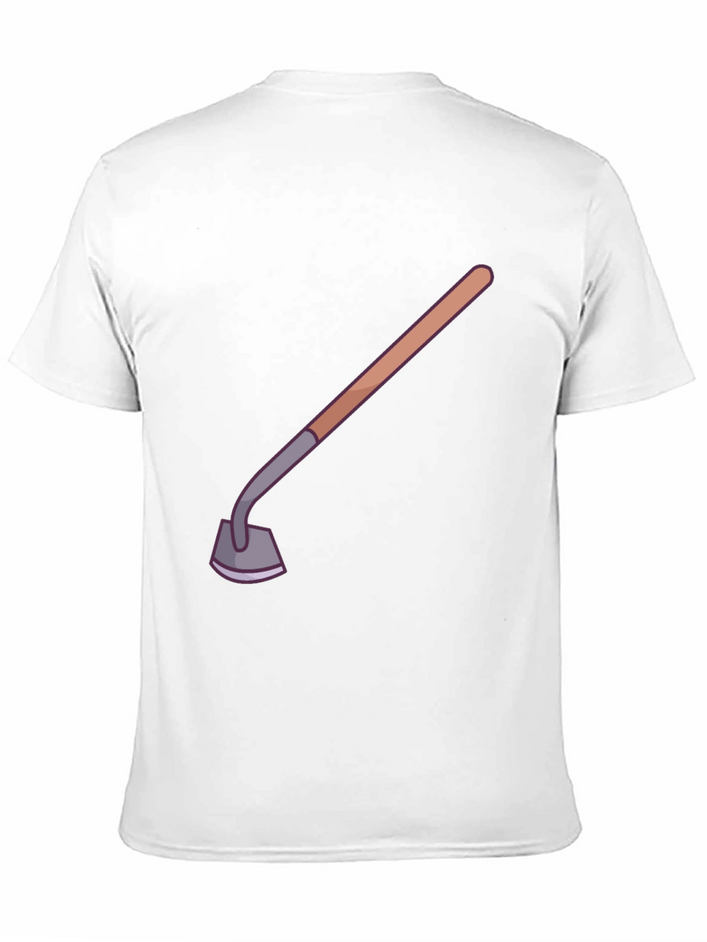 Novelty Gardening Hoe Graphic Tee - Black