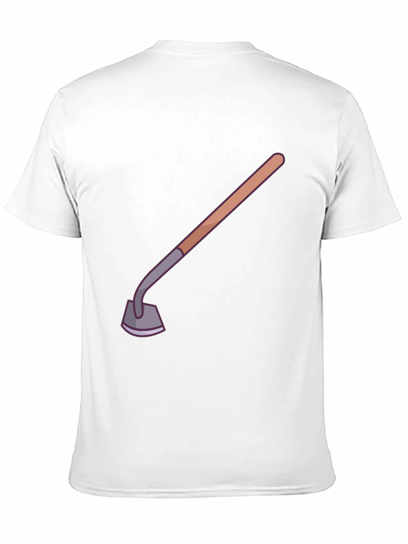Novelty Gardening Hoe Graphic Tee - Black