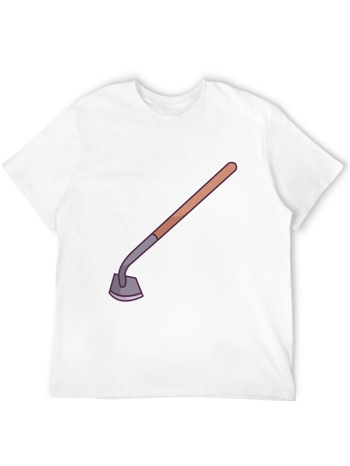 Novelty Gardening Hoe Graphic Tee - Black