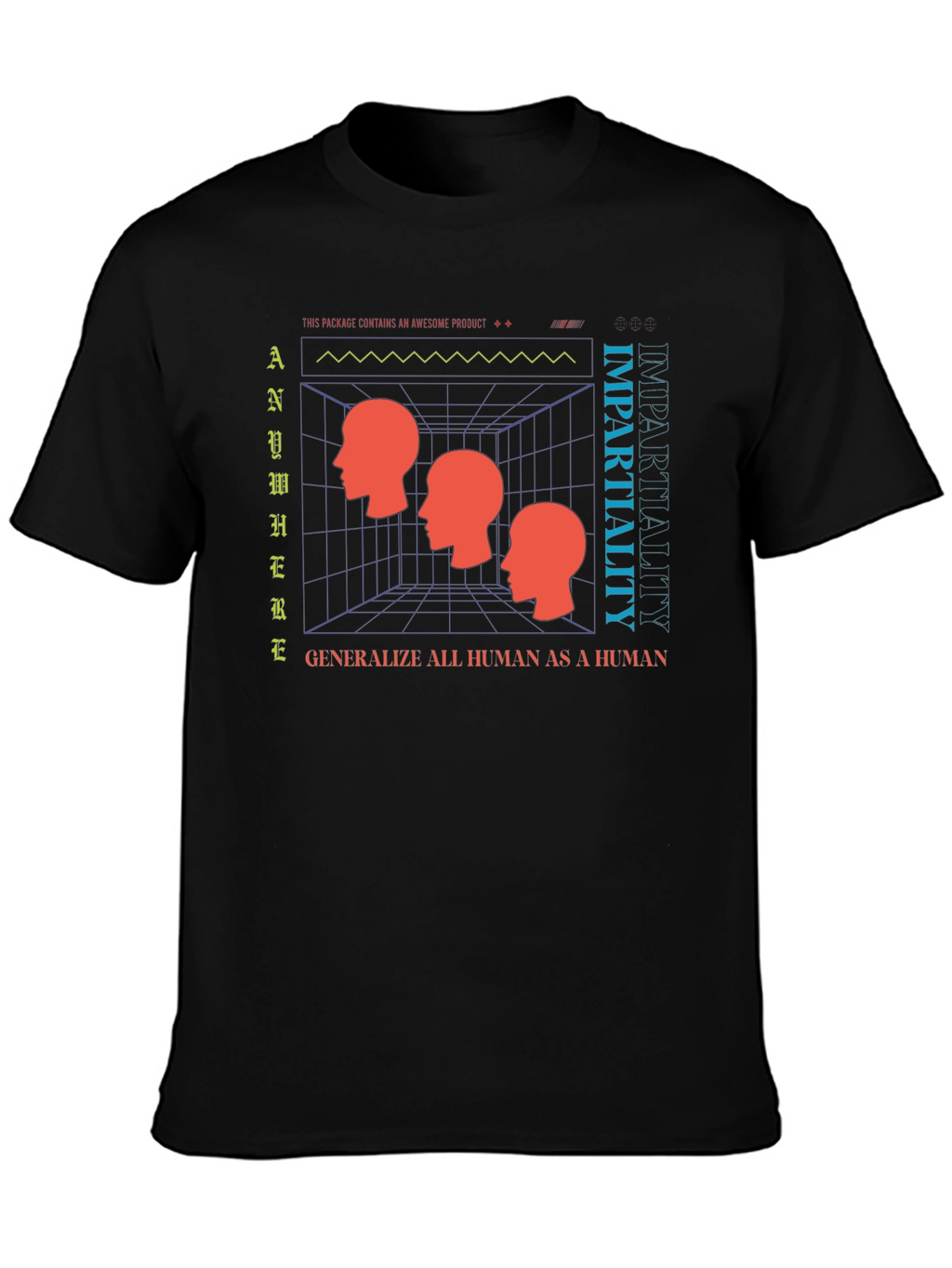 Impartiality Graphic T-Shirt - Modern Art Tee