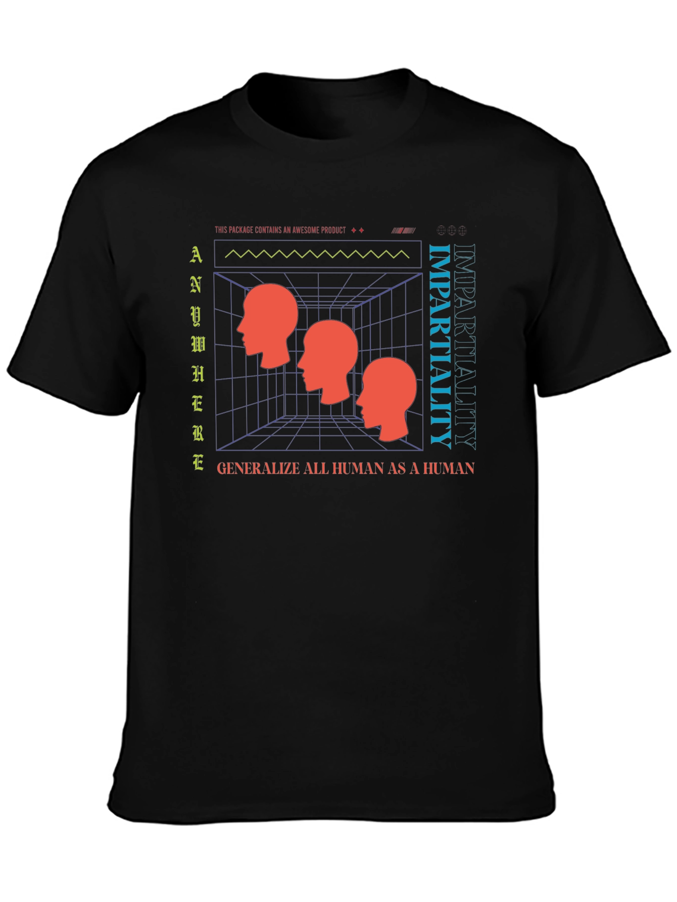 Impartiality Graphic T-Shirt - Modern Art Tee