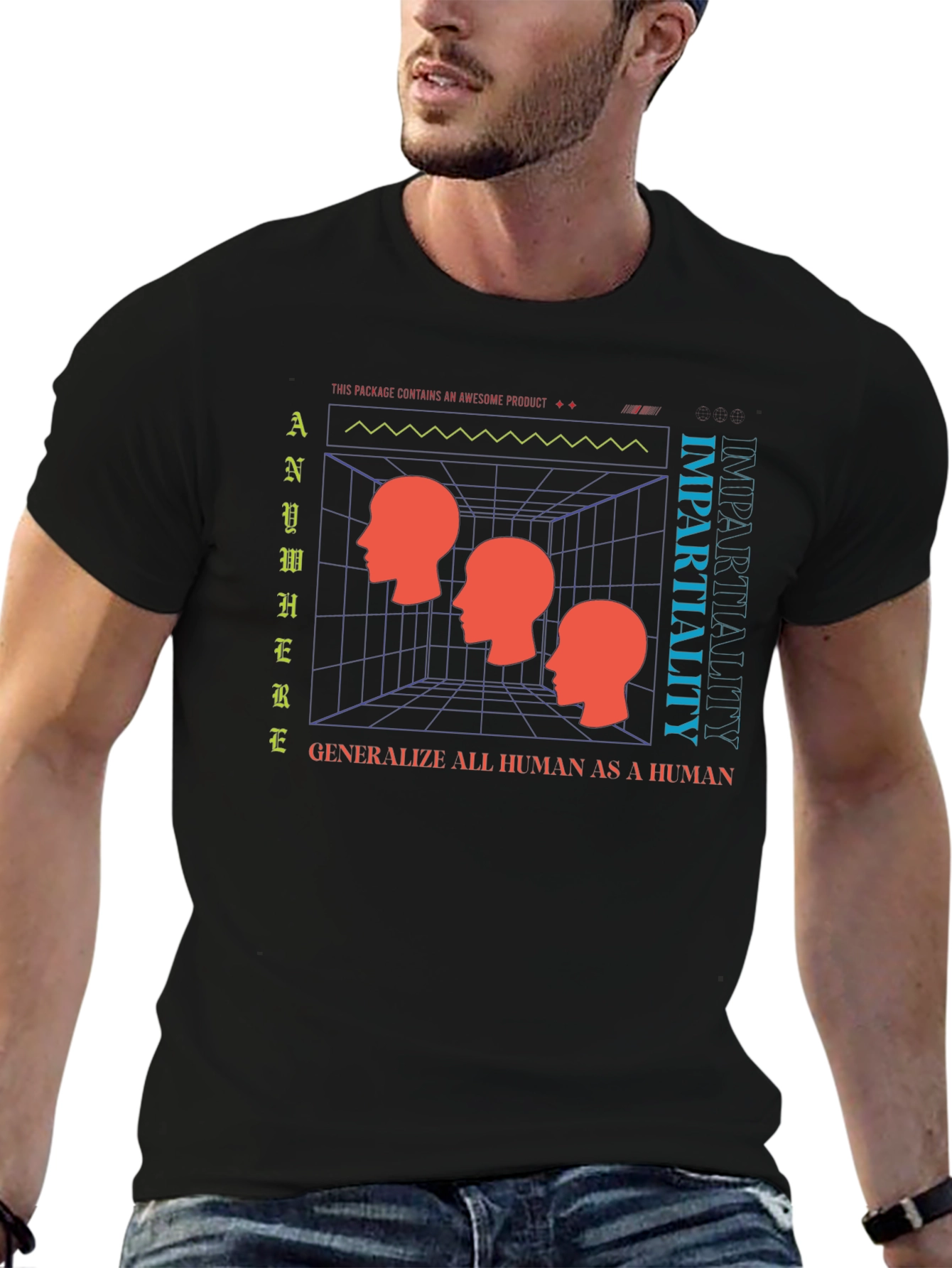 Impartiality Graphic T-Shirt - Modern Art Tee