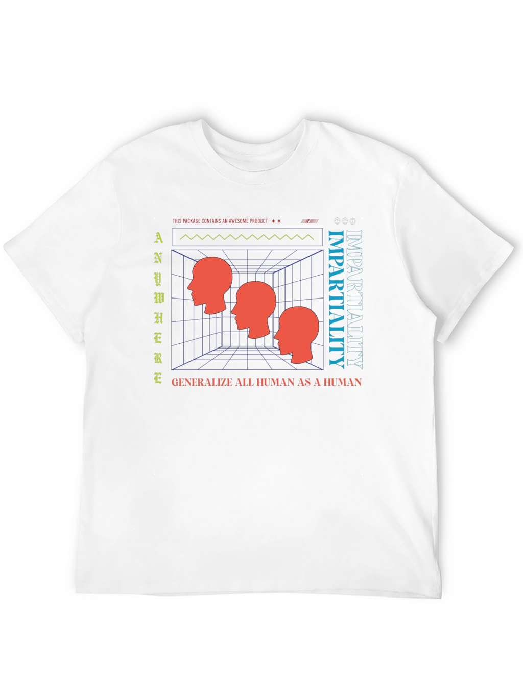 Impartiality Graphic T-Shirt - Modern Art Tee