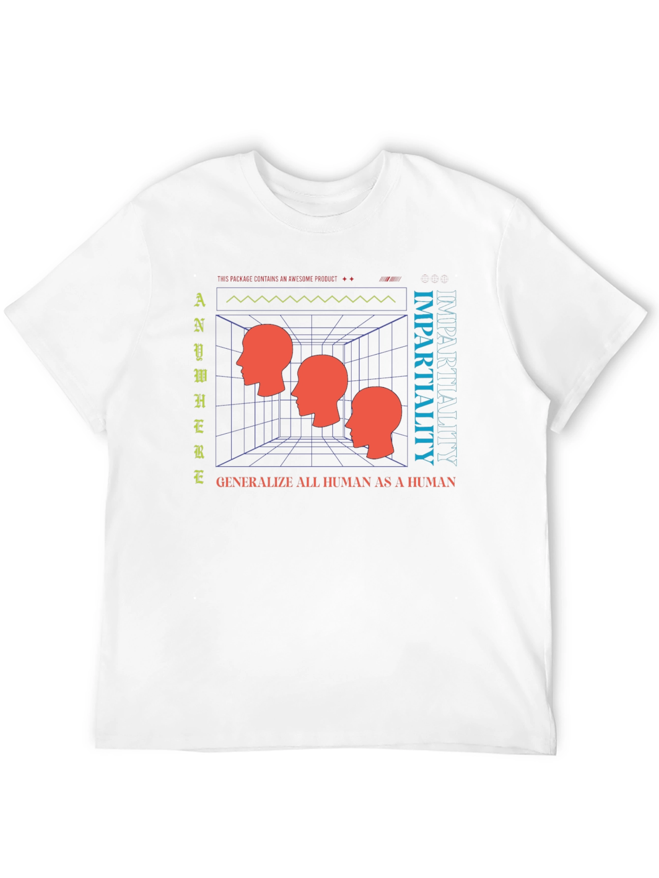 Impartiality Graphic T-Shirt - Modern Art Tee