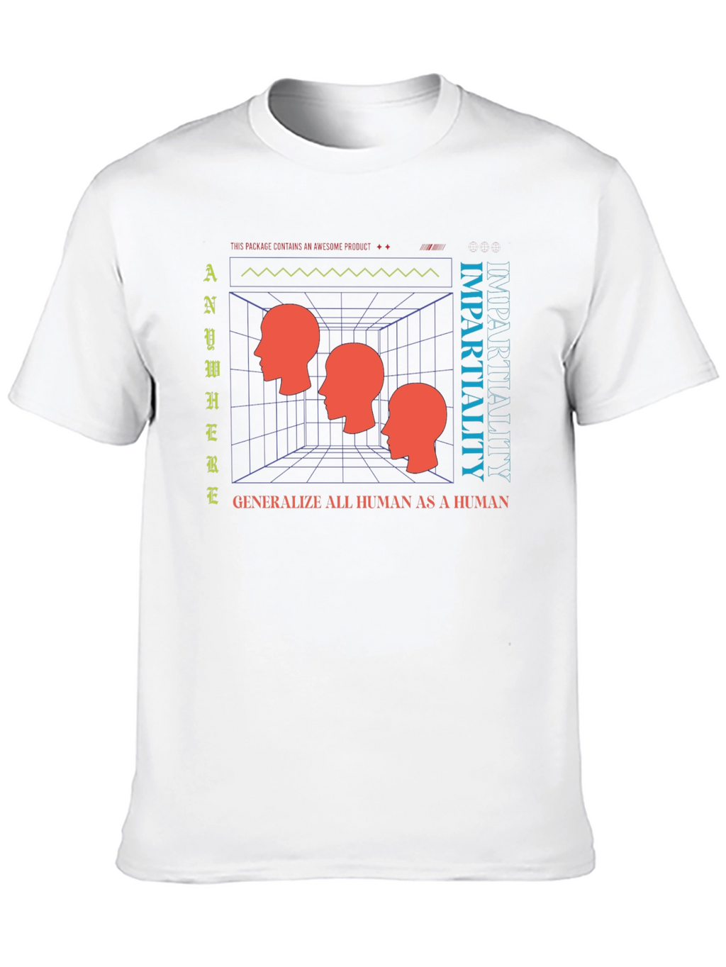 Impartiality Graphic T-Shirt - Modern Art Tee