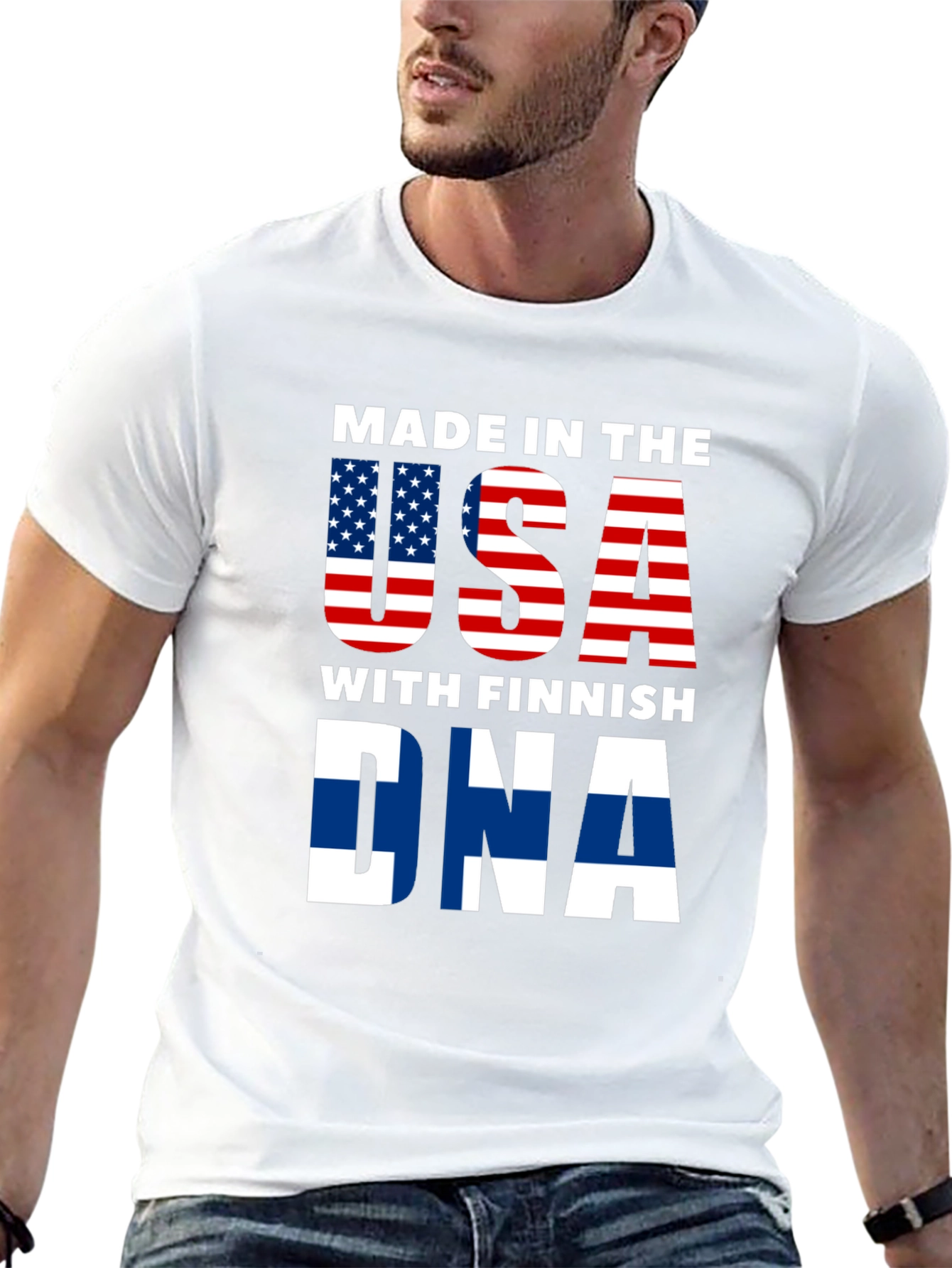 Finnish DNA USA T-Shirt Novelty Tee